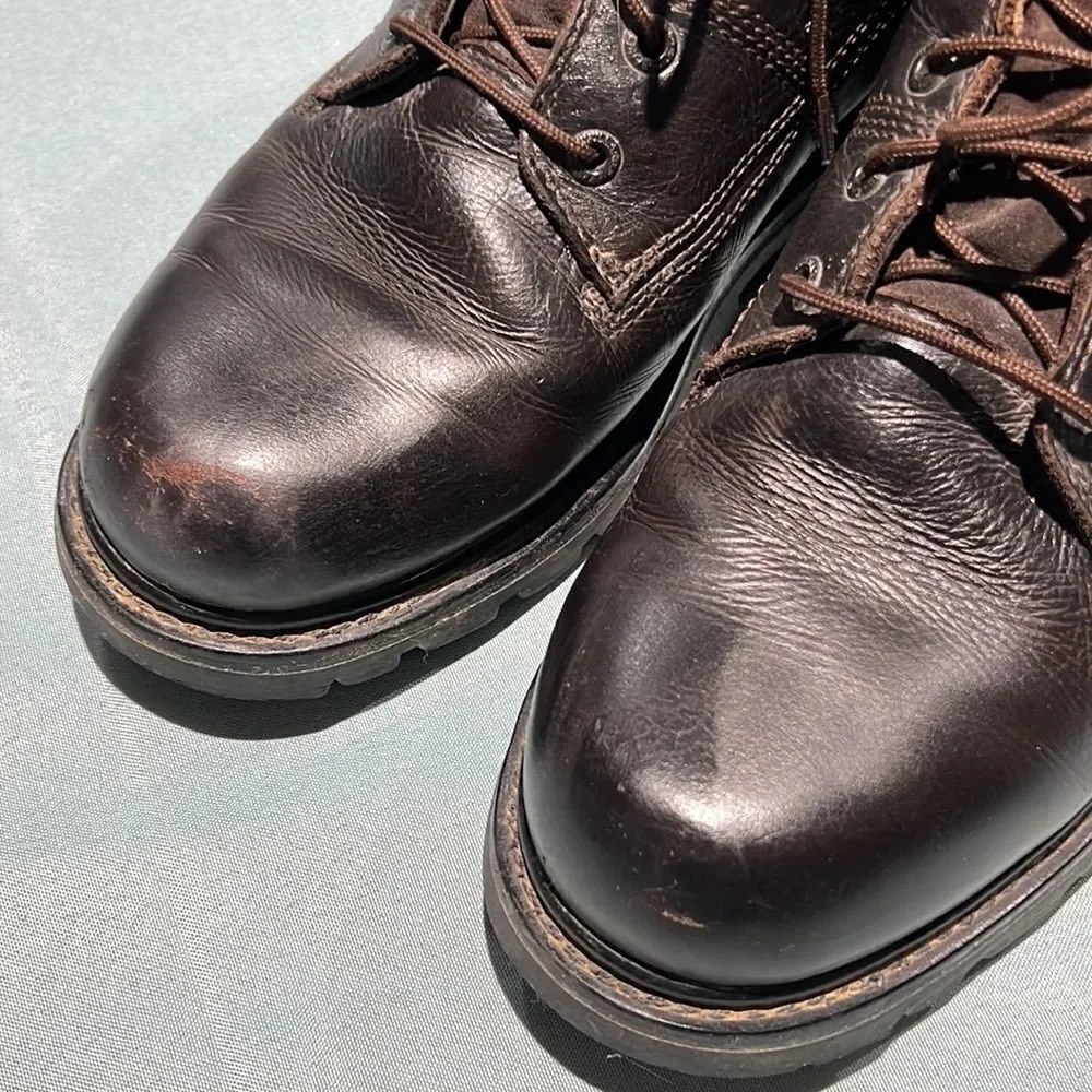 CAT Men Burgundy Colorado‎ Leather Boots Size 12 B52